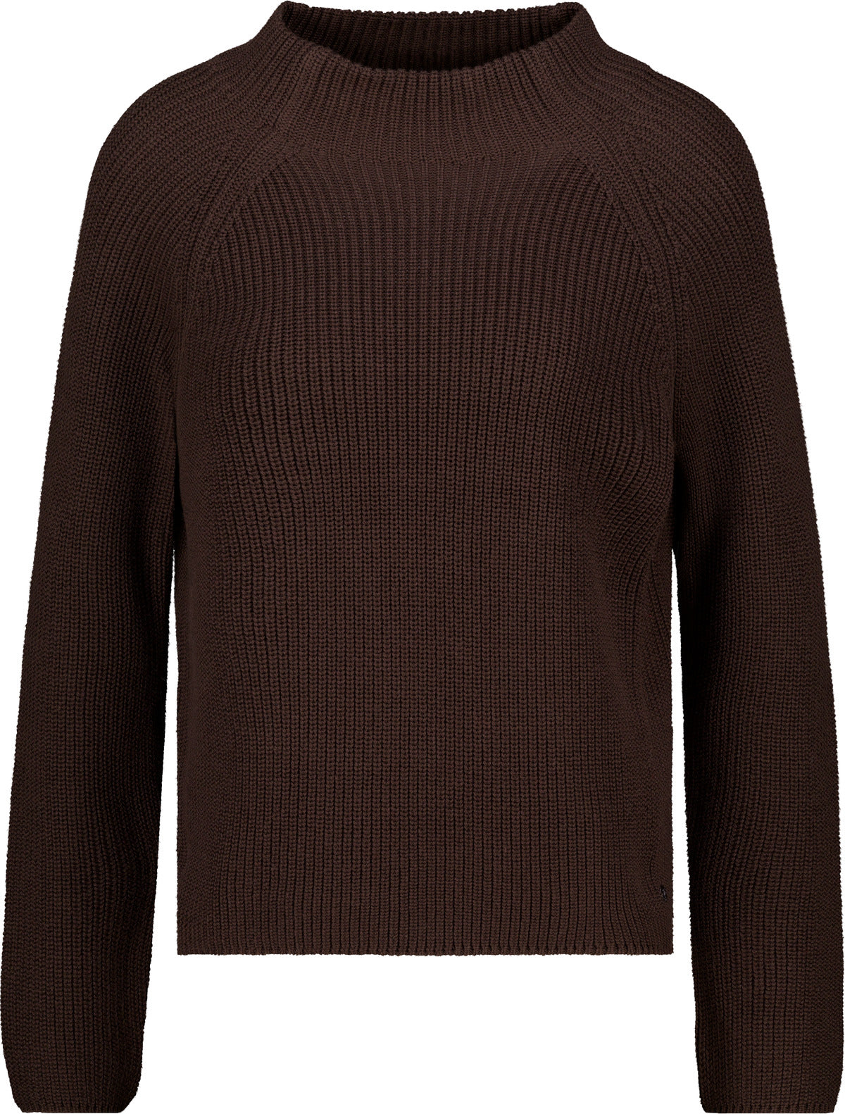 Strickpullover mit Stehkragen