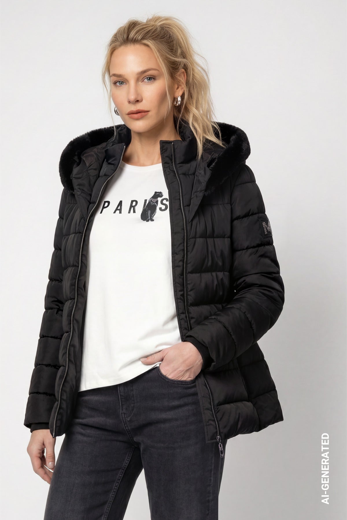 ONLINE EXKLUSIV - Steppjacke - Kapuze