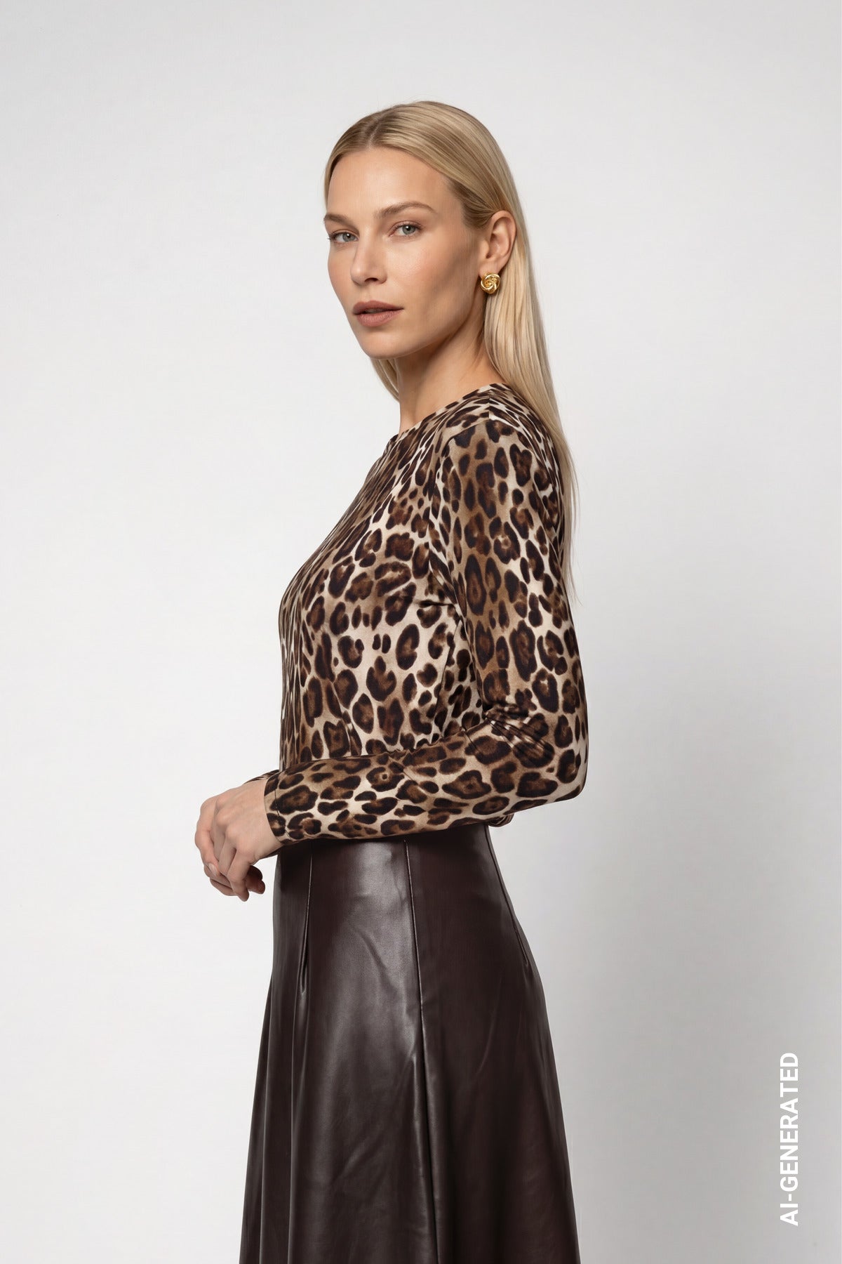 Langarmshirt - Animalprint