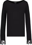 Langarmshirt mit Spitzenborte