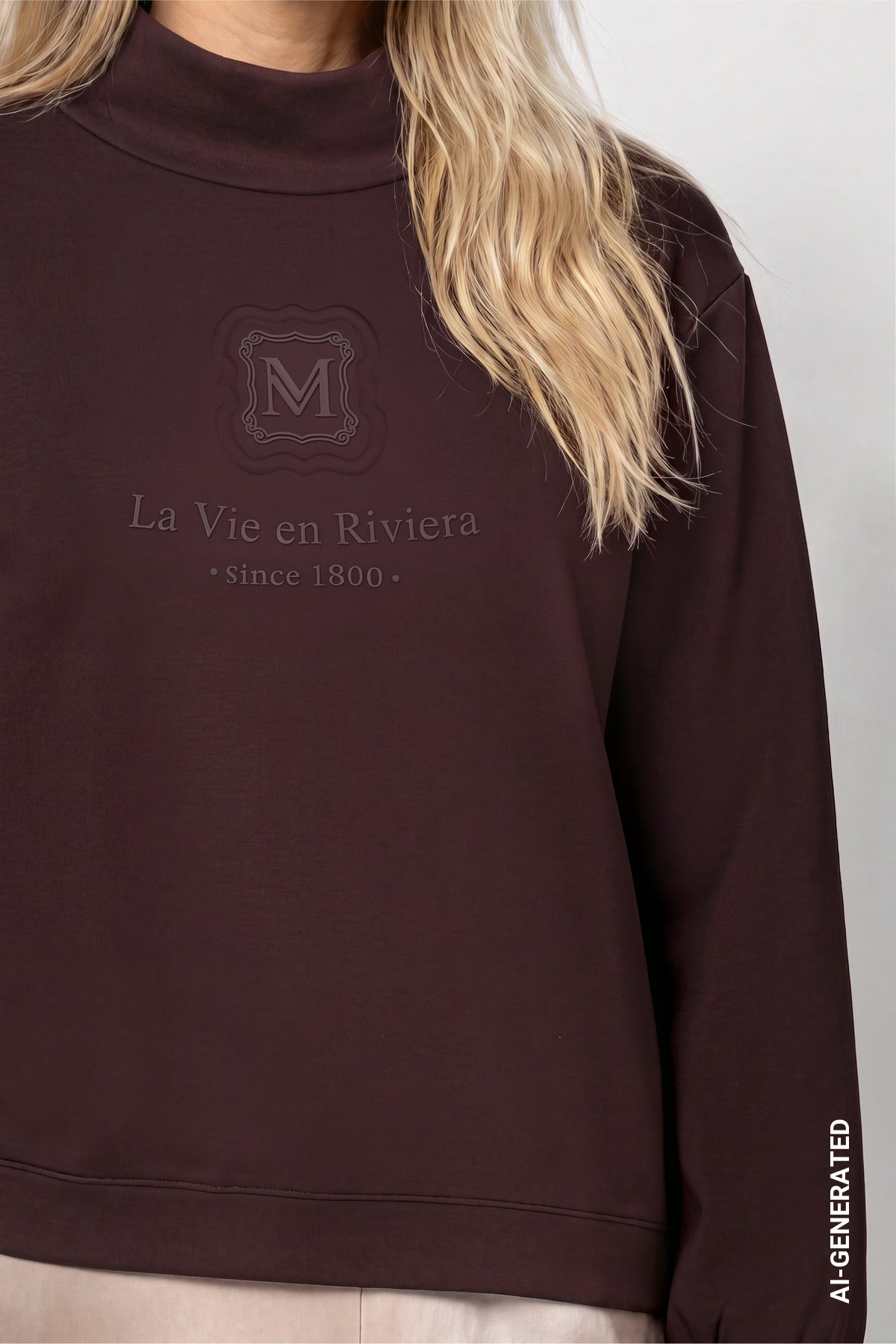 Sweatshirt - Stehkragen