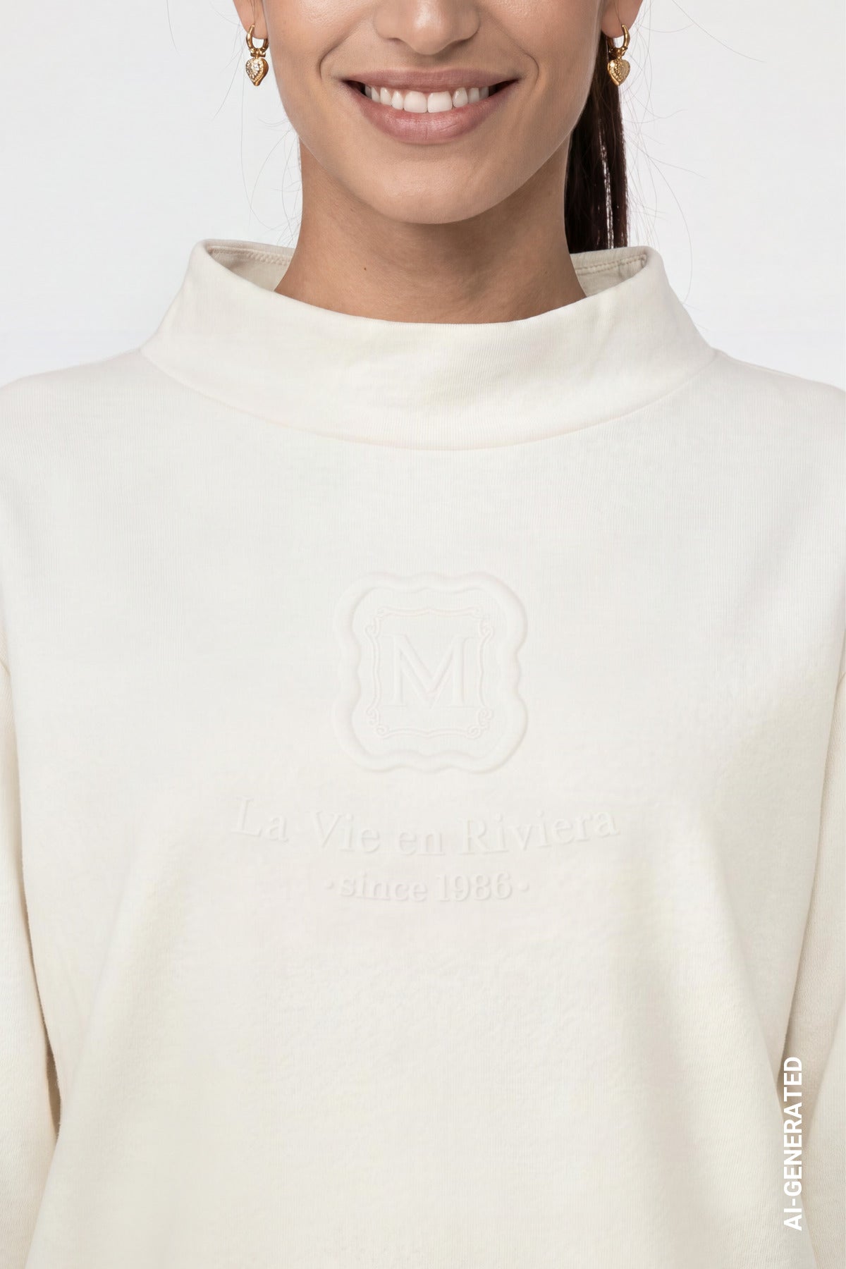 Sweatshirt - Stehkragen