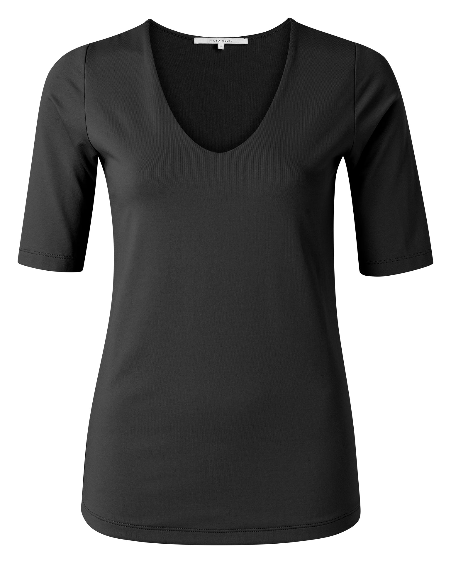 Round V-neck top