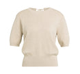 Kurzarmpullover mit offenem R?