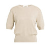 Kurzarmpullover mit offenem R?