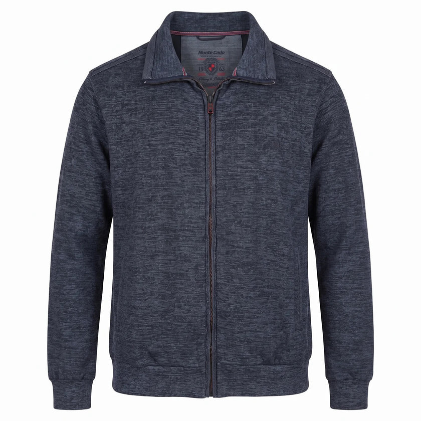 Sweatjacke - Troyerkragen