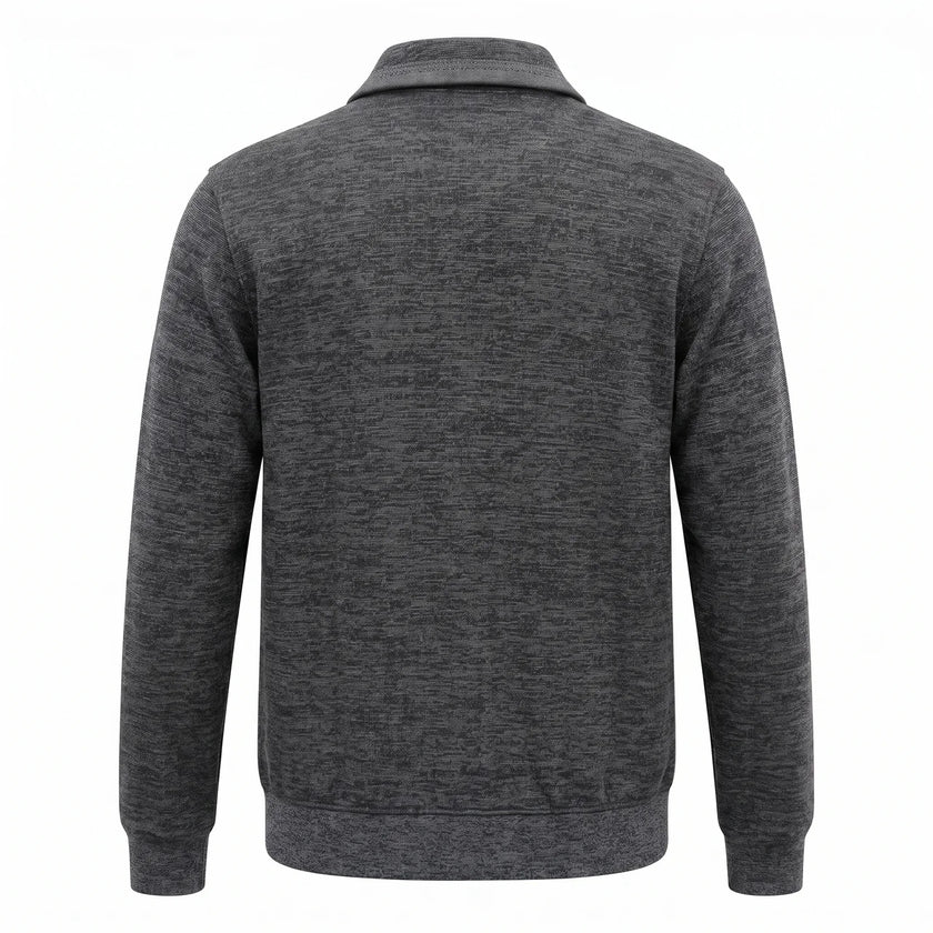 Sweatjacke - Troyerkragen
