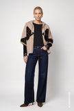 Strickjacke - Karomuster
