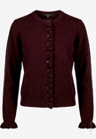 Strickjacke - Rüschenbesatz
