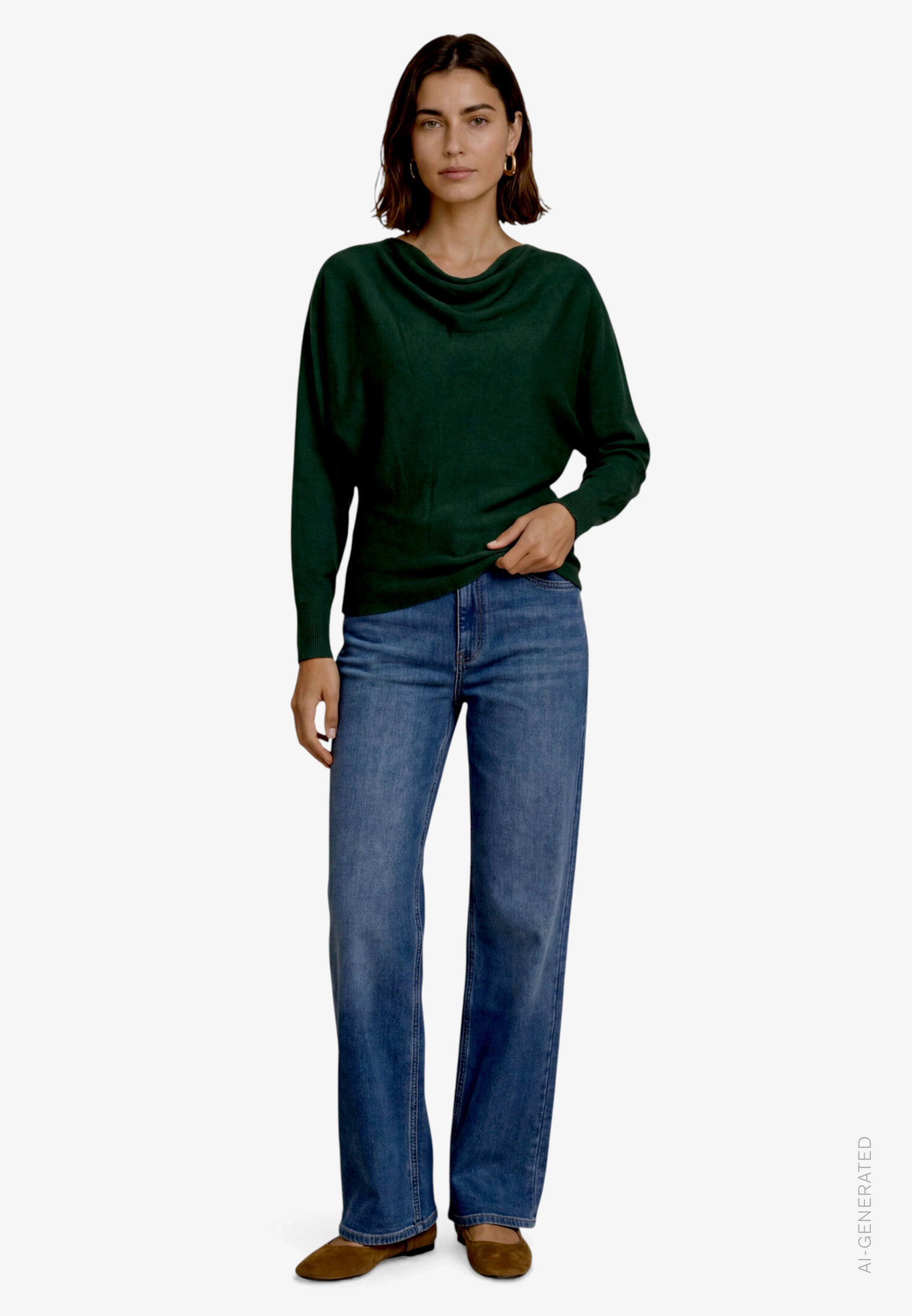 Strickpullover - Fledermausärmel
