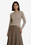 Langarmshirt  - Knopfleiste