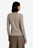 Langarmshirt  - Knopfleiste