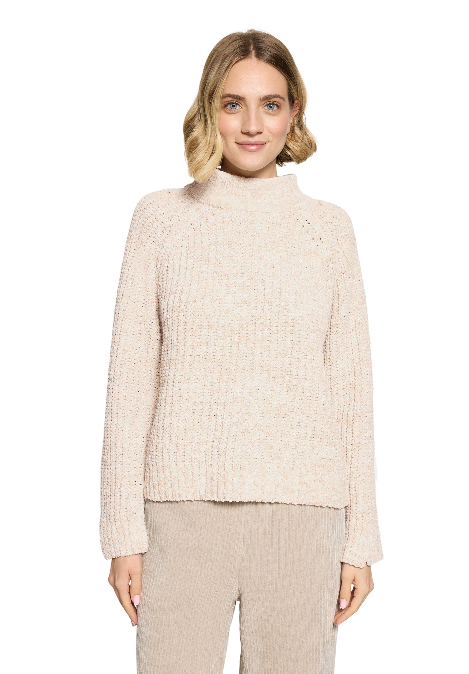 Strickpullover - Stehkragen