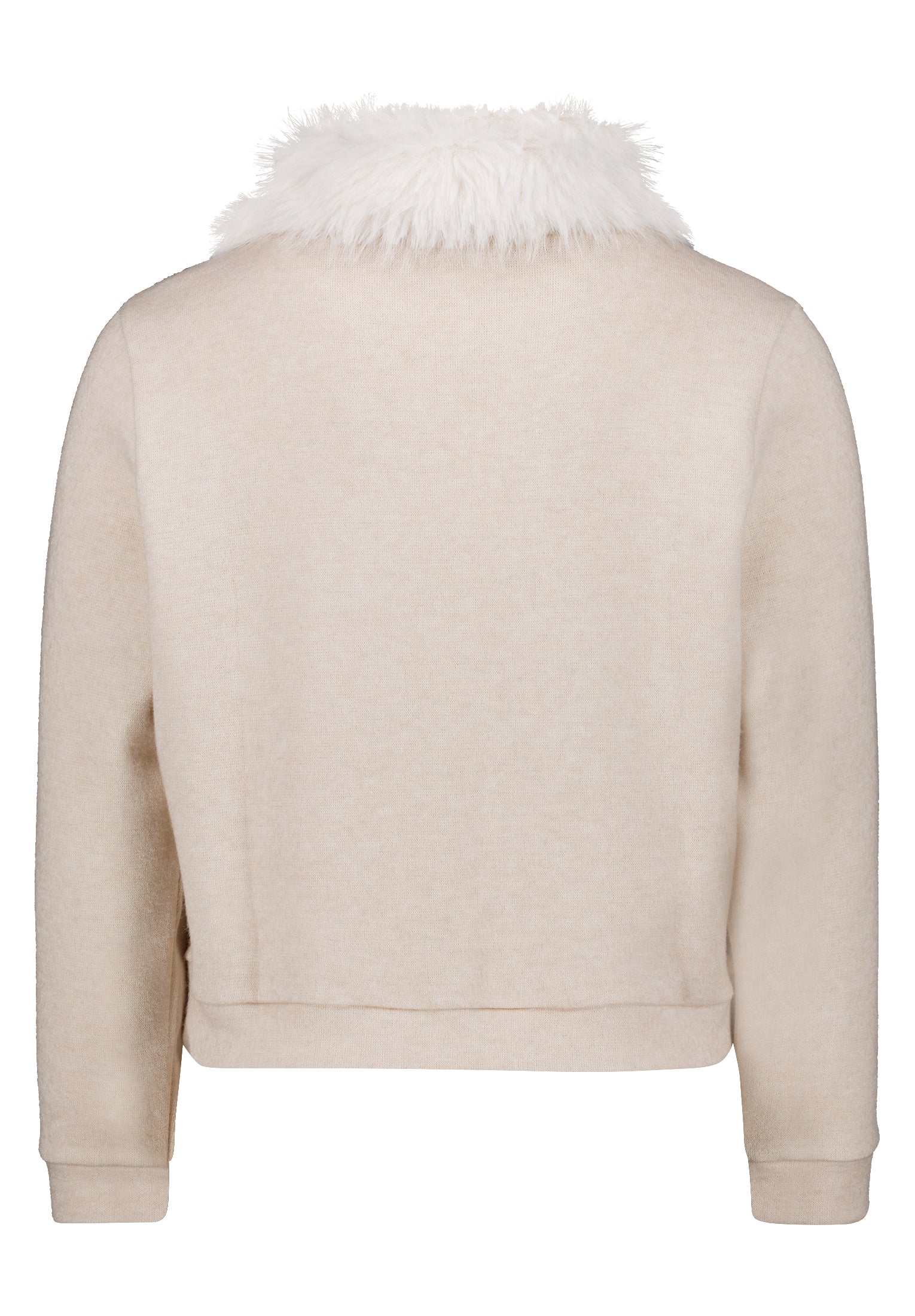 Sweatjacke - Fake Fur Kragen