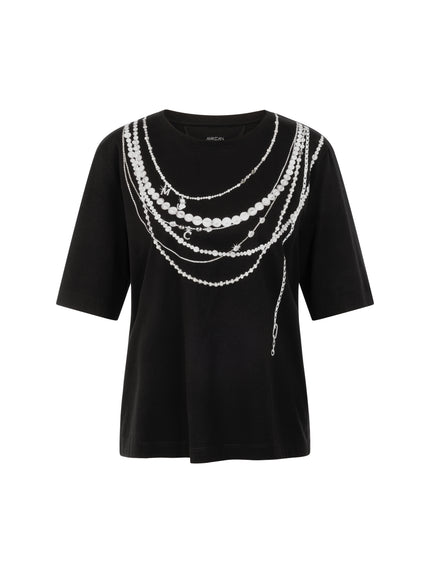 Baumwollshirt - Aufdruck