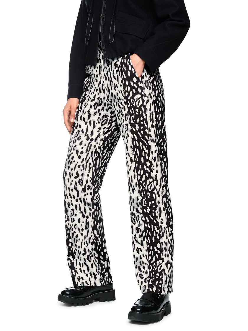 ONLINE EXKLUSIV - Stoffhose - Leo-Look