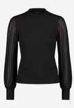 Damen Pullover  mit transparenten Ärmeln