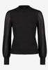 Damen Pullover  mit transparenten Ärmeln