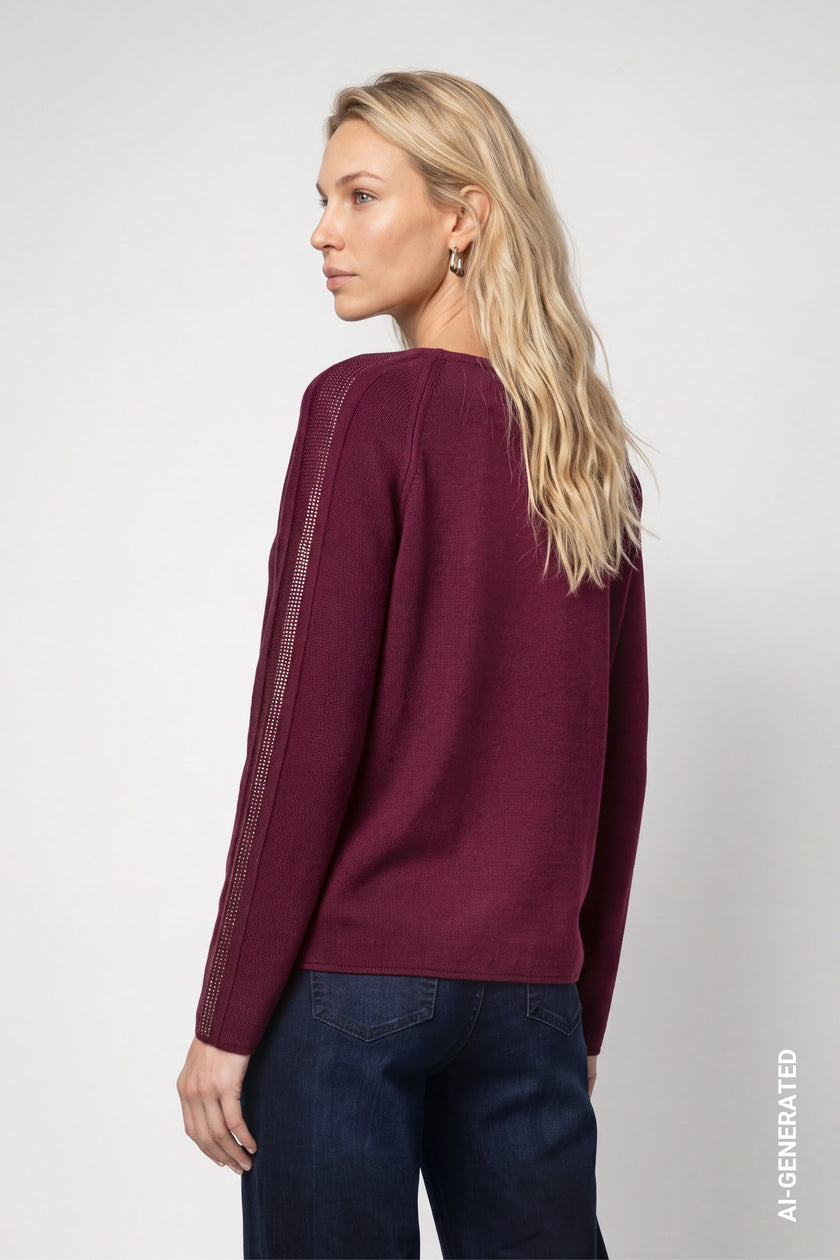 Pullover - Strassbesatz