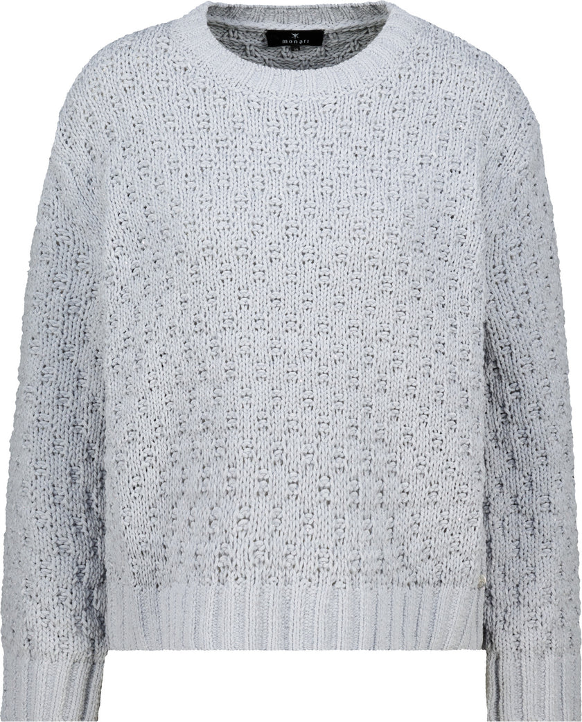 Strickpullover mit Ajour-Struktur