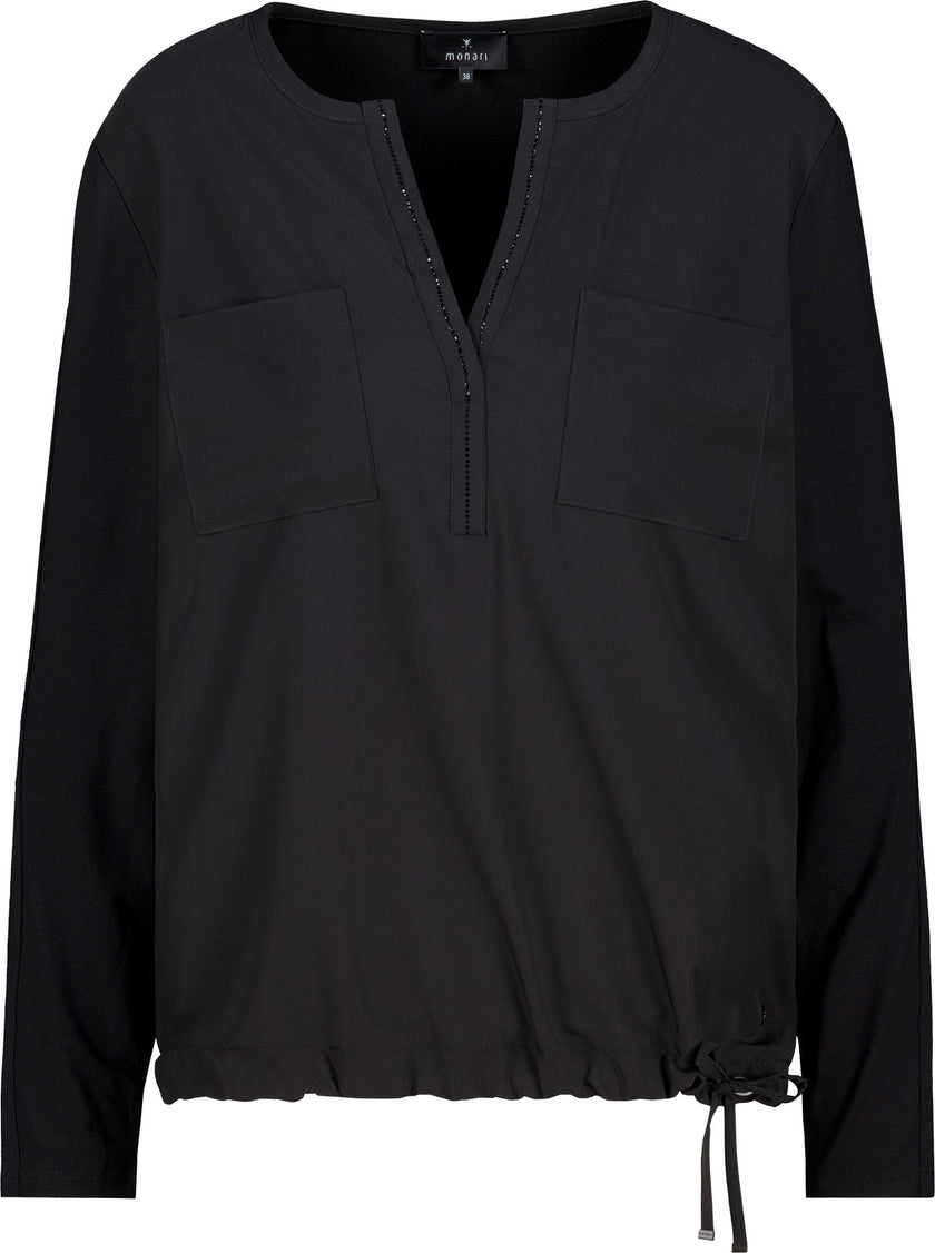 Blusenshirt mit Schmuckdetails