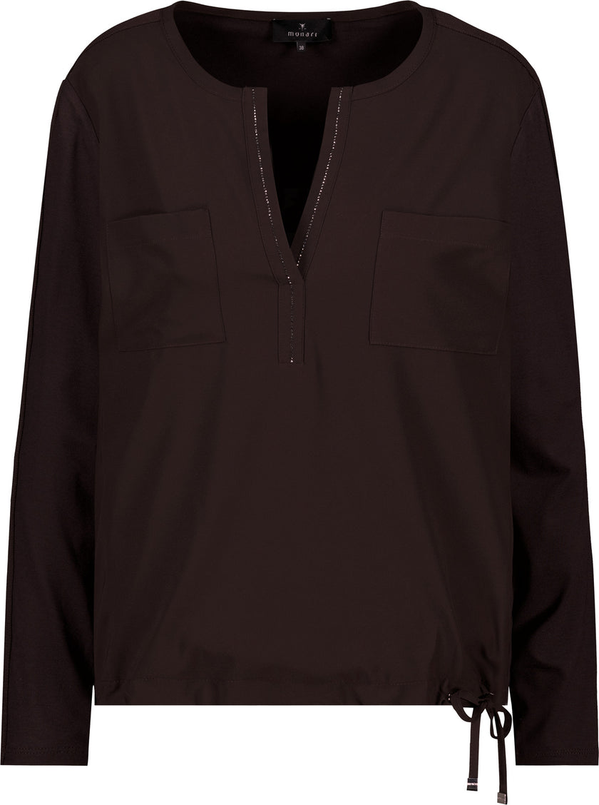 Blusenshirt mit Schmuckdetails