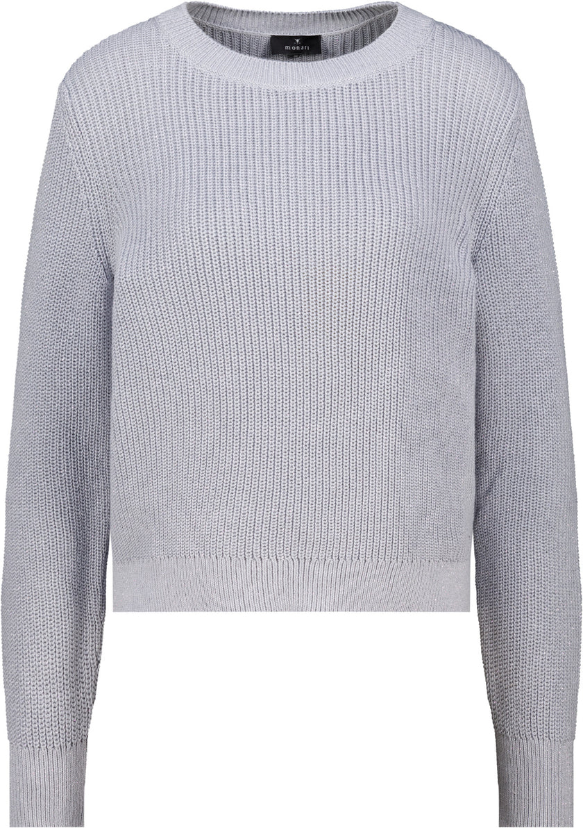 Basic-Strickpullover mit Lurex