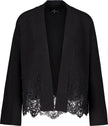 Strickjacke - Spitzenbesatz