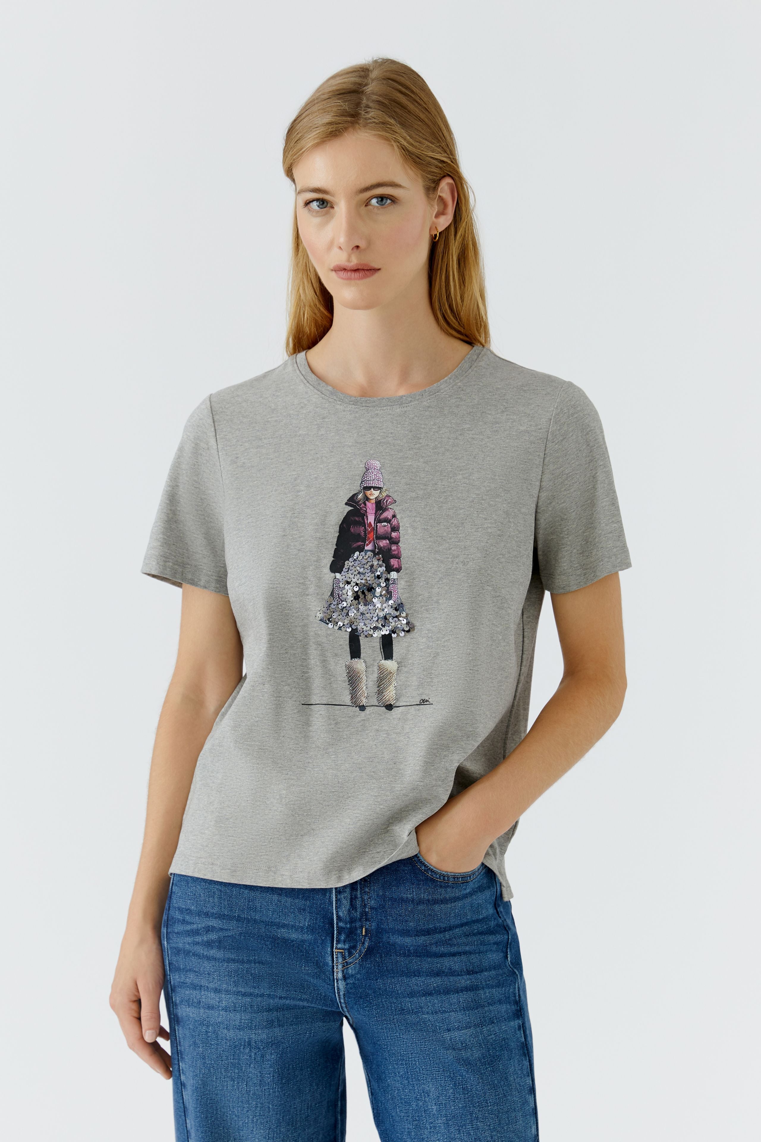 T-Shirt - Paillettenbesatz