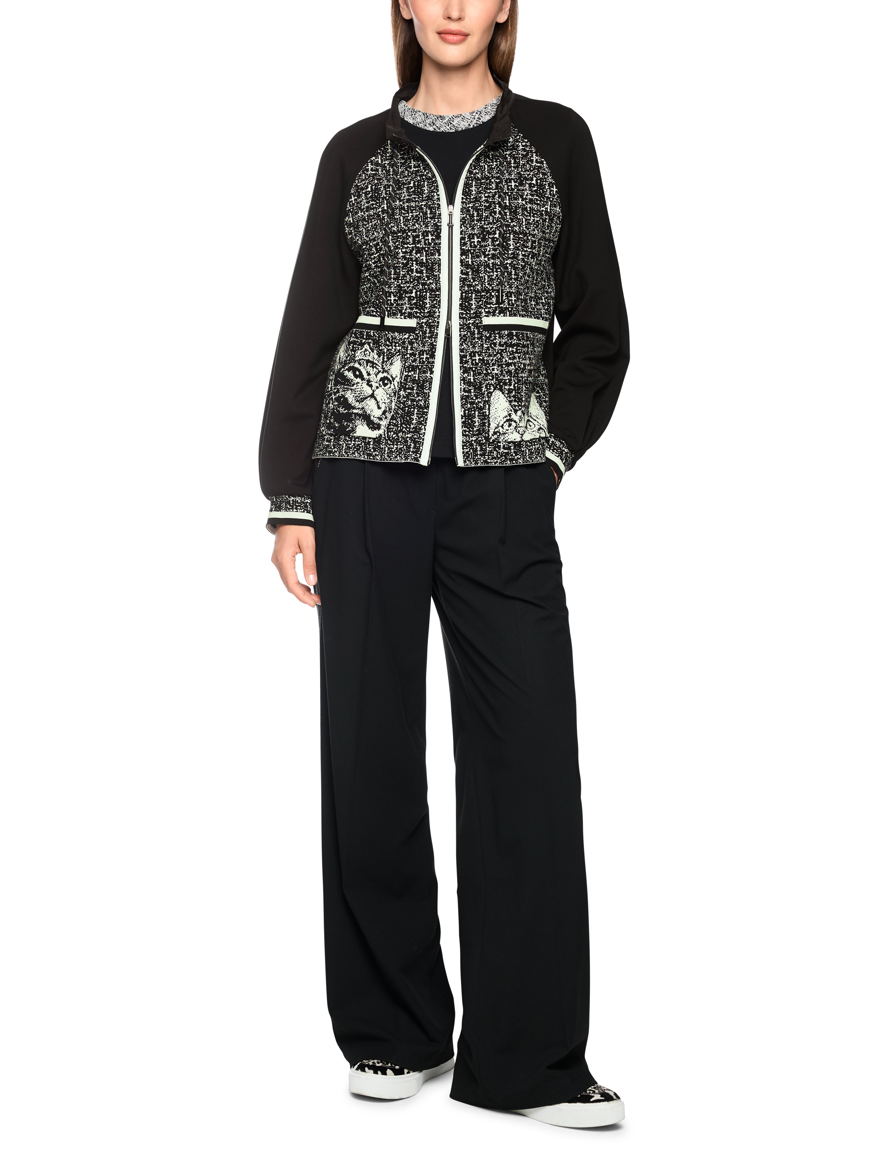 ONLINE EXKLUSIV - Sweatjacke - Katzenmotiv