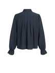 Bluse mit Plissee-Details