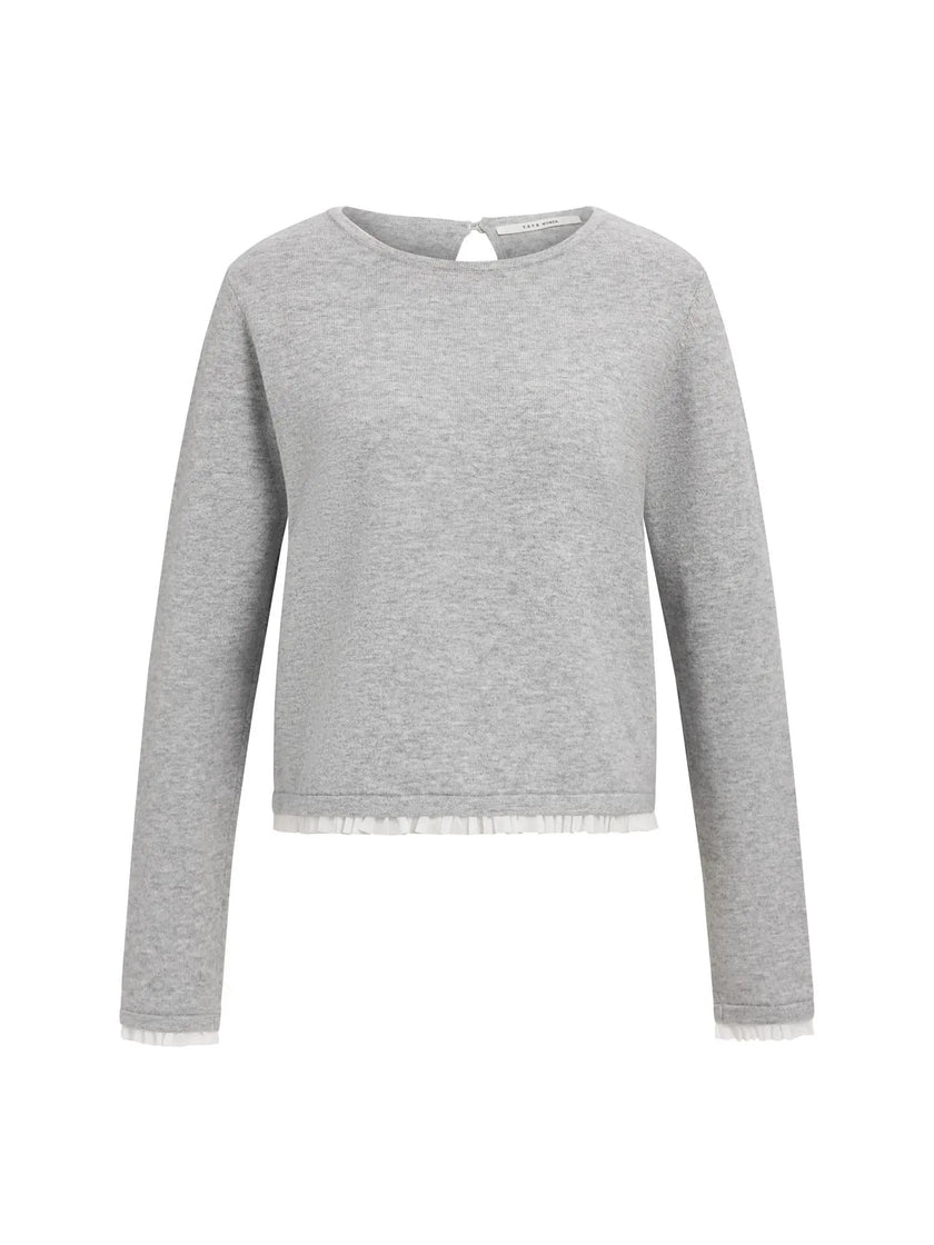 Pullover - Rüschenborten