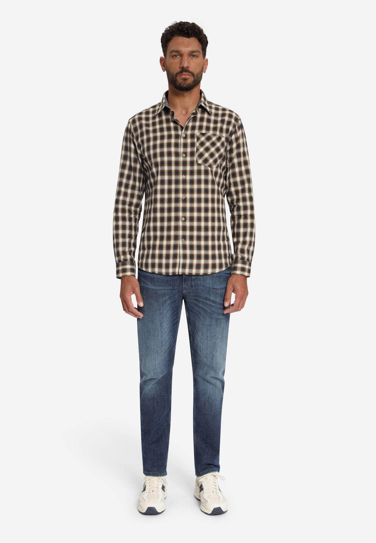 Langarmhemd - Baumwolle