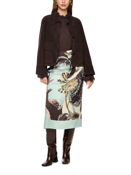 Jacke - Veloursleder