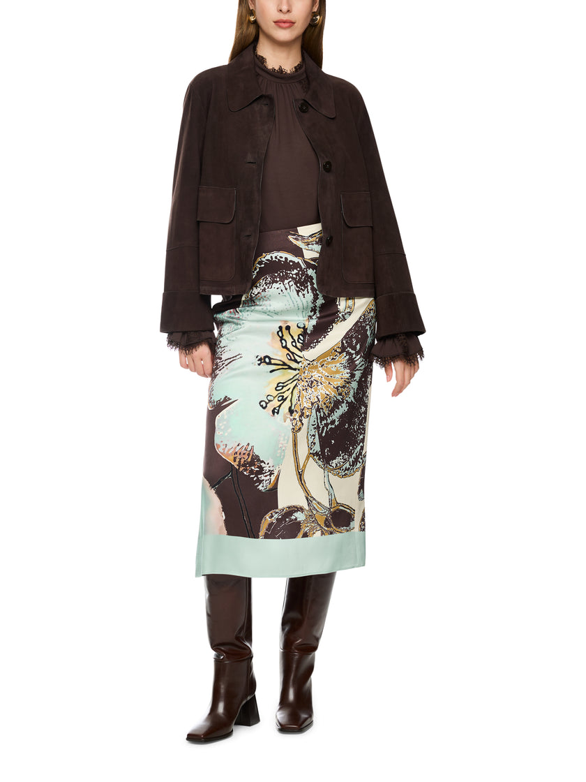 Jacke - Veloursleder