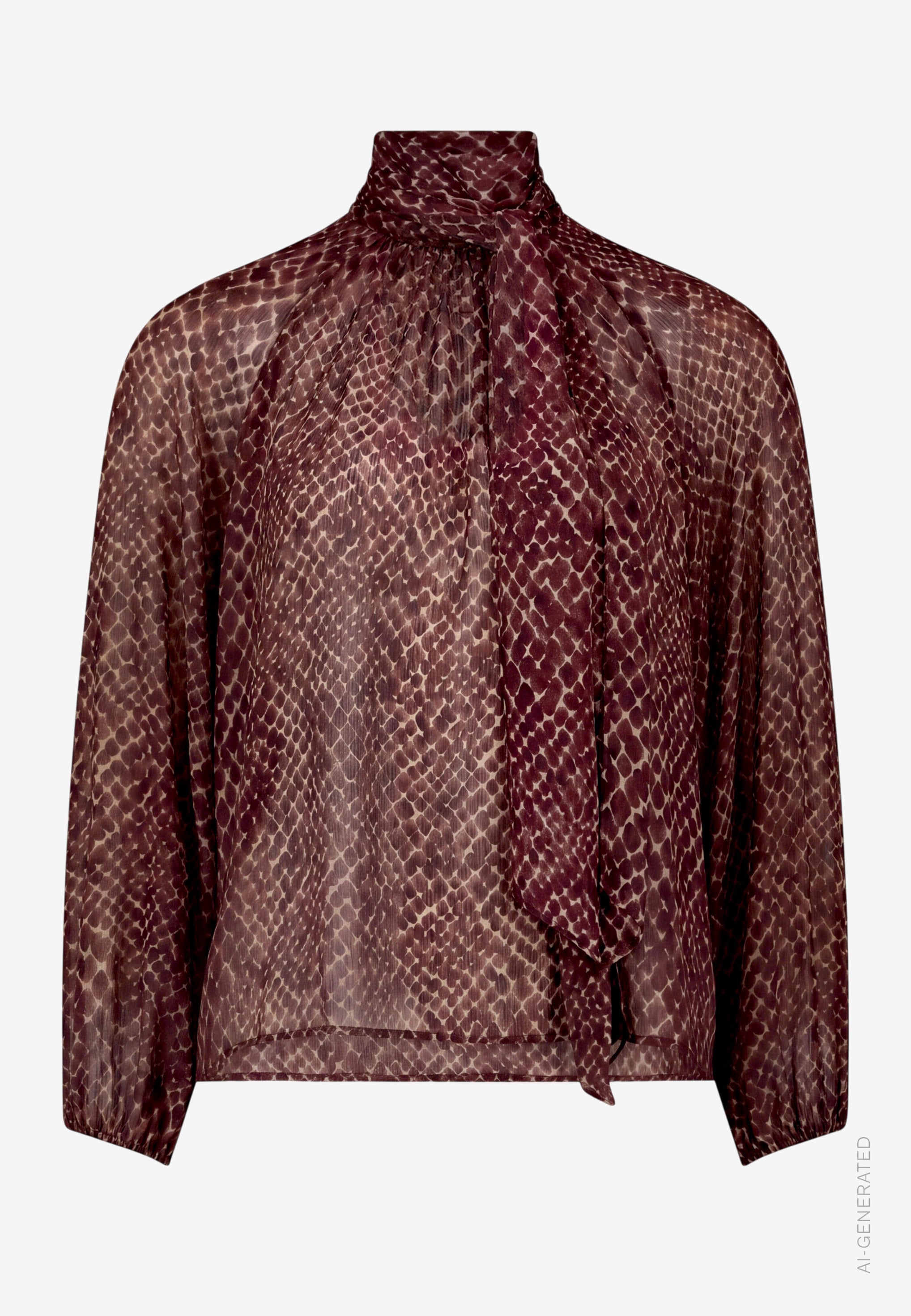 Schluppenbluse - Animalprint