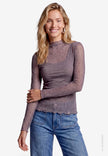 Mesh-Shirt - Glitzersteinen