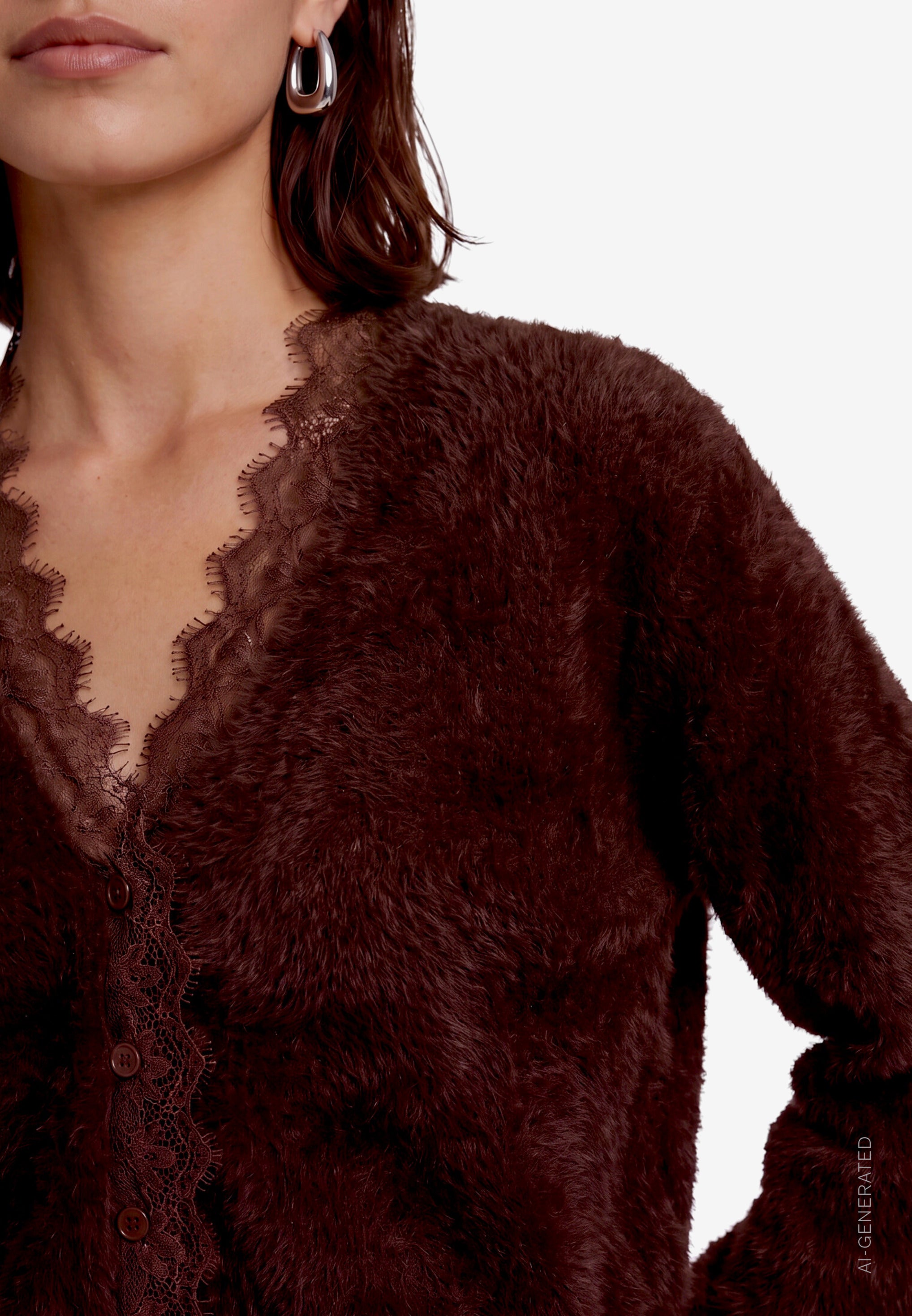 Strickjacke - Spitze