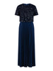 Maxikleid - Pailletten und Plissees
