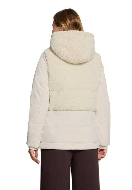 Steppjacke - Fake Fur Besatz