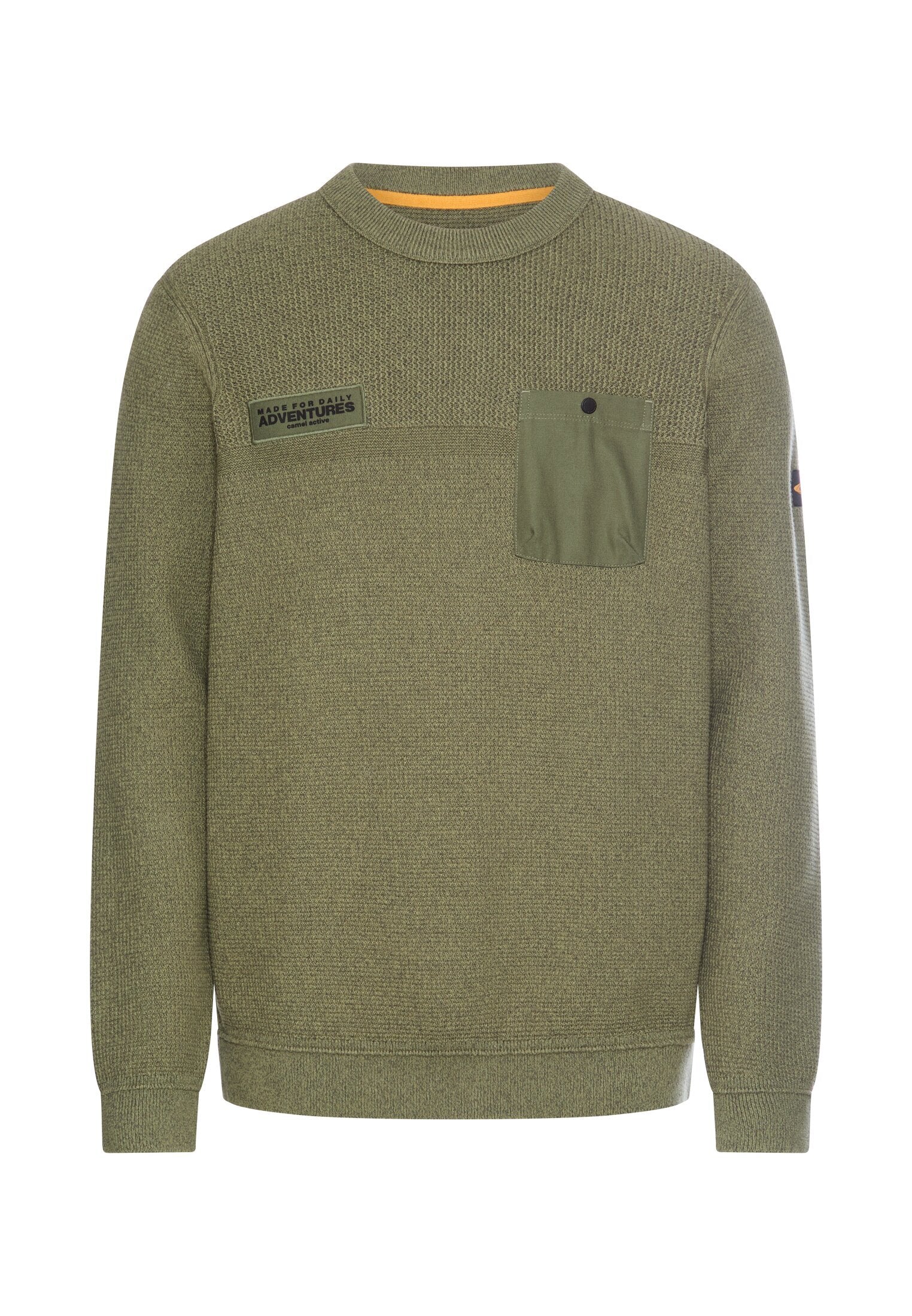Strickpullover - Brusttasche