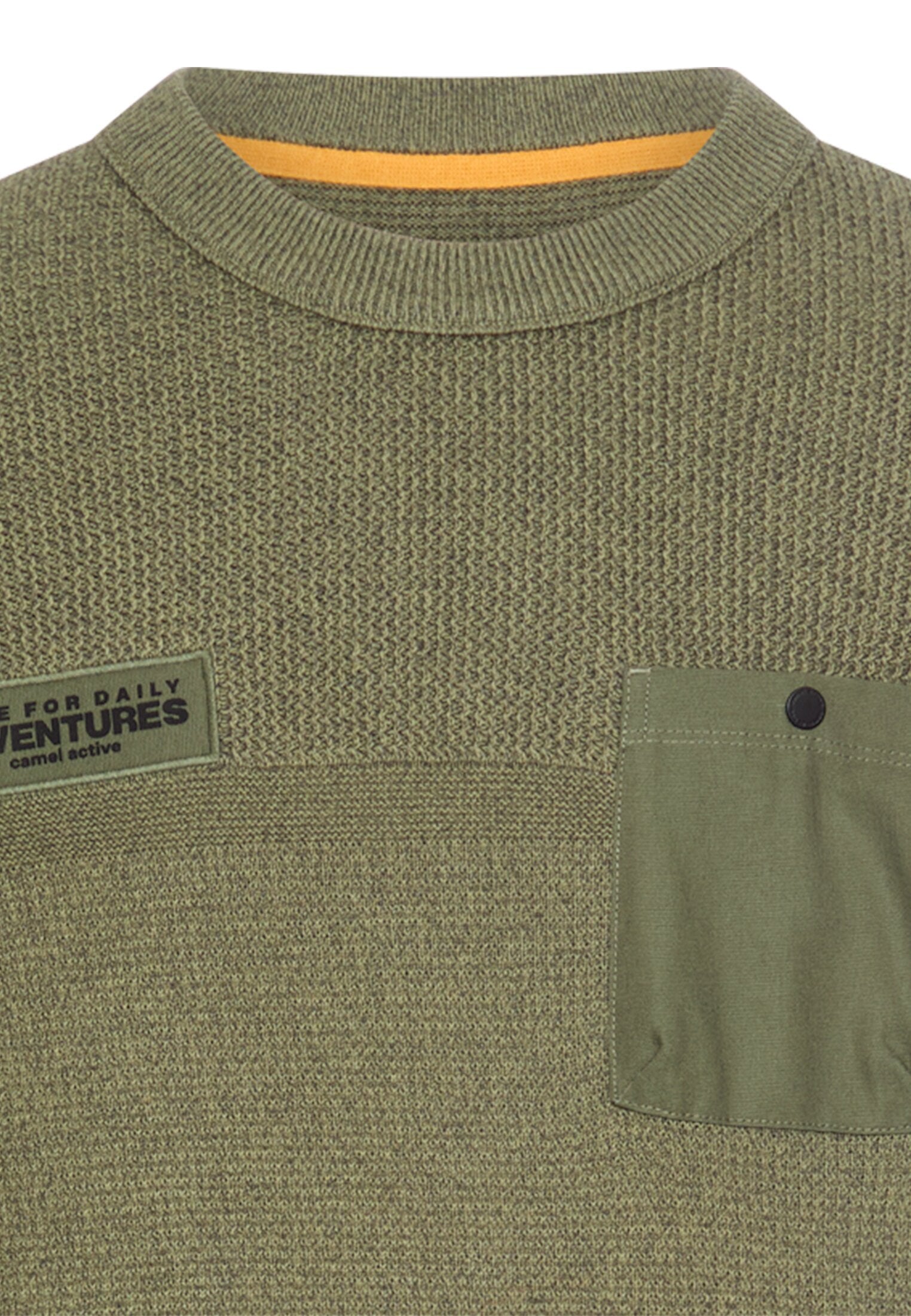 Strickpullover - Brusttasche