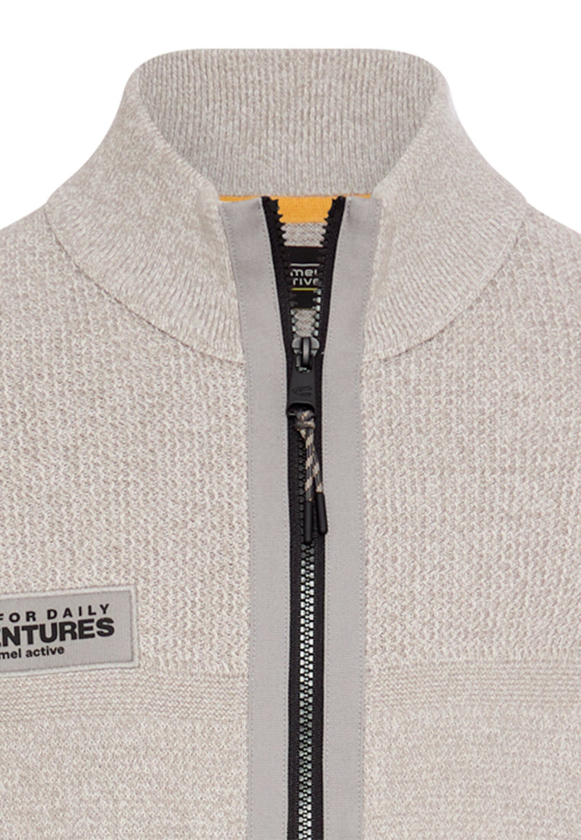 Strickjacke - Stehkragen