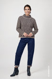 Strickpullover - Fischgratmuster
