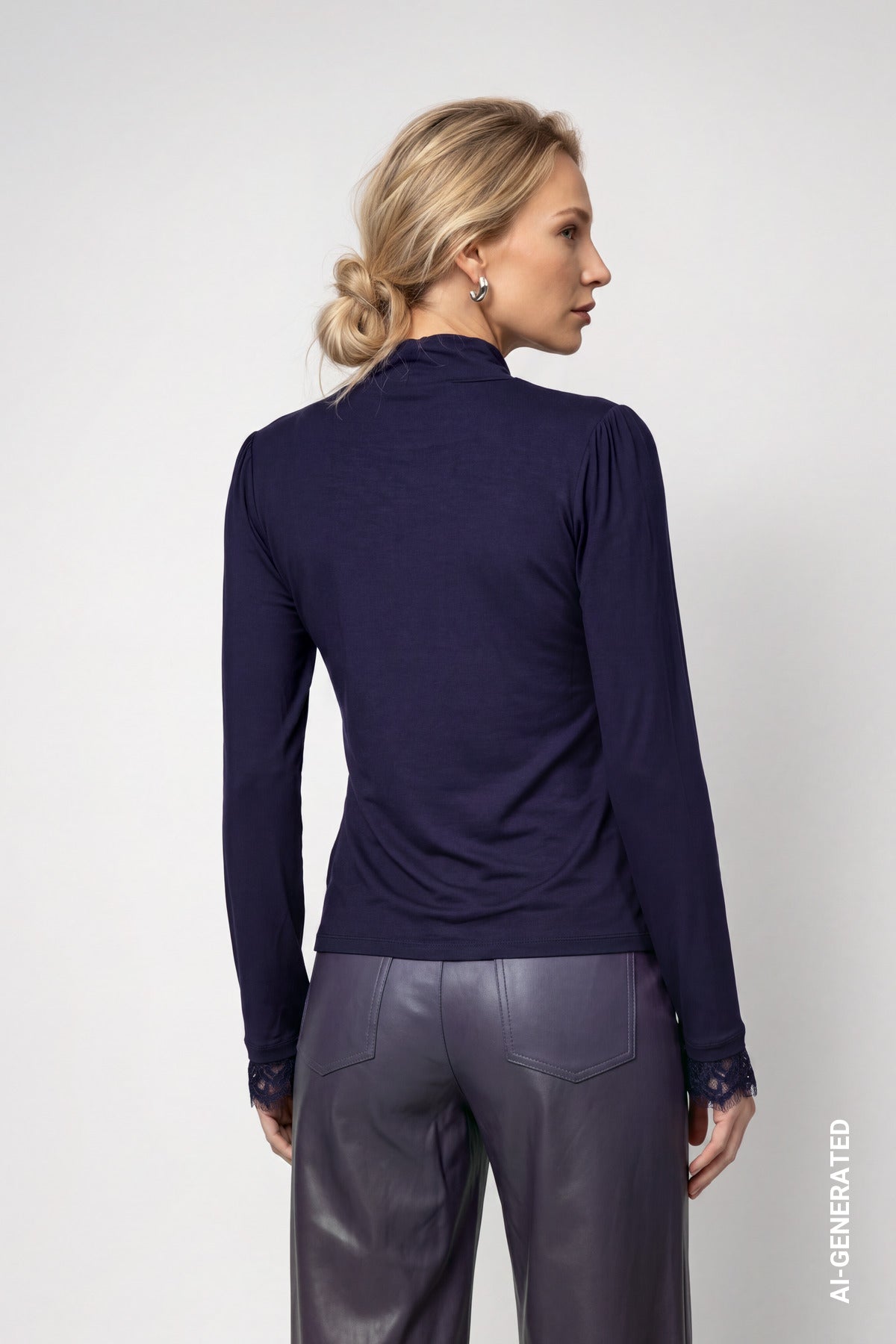 Rollkragenshirt - Spitze