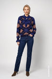 Strickjacke - Rautenmuster