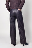 Kunstleder - Wide-Leg Hose