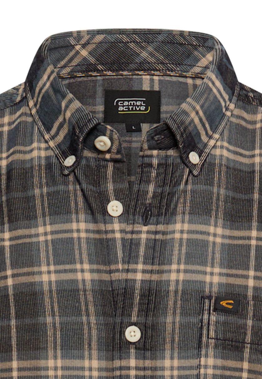 Cordhemd - Button-Down-Kragen