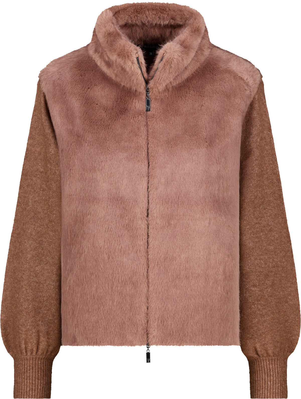 Strickjacke - Kunstfell