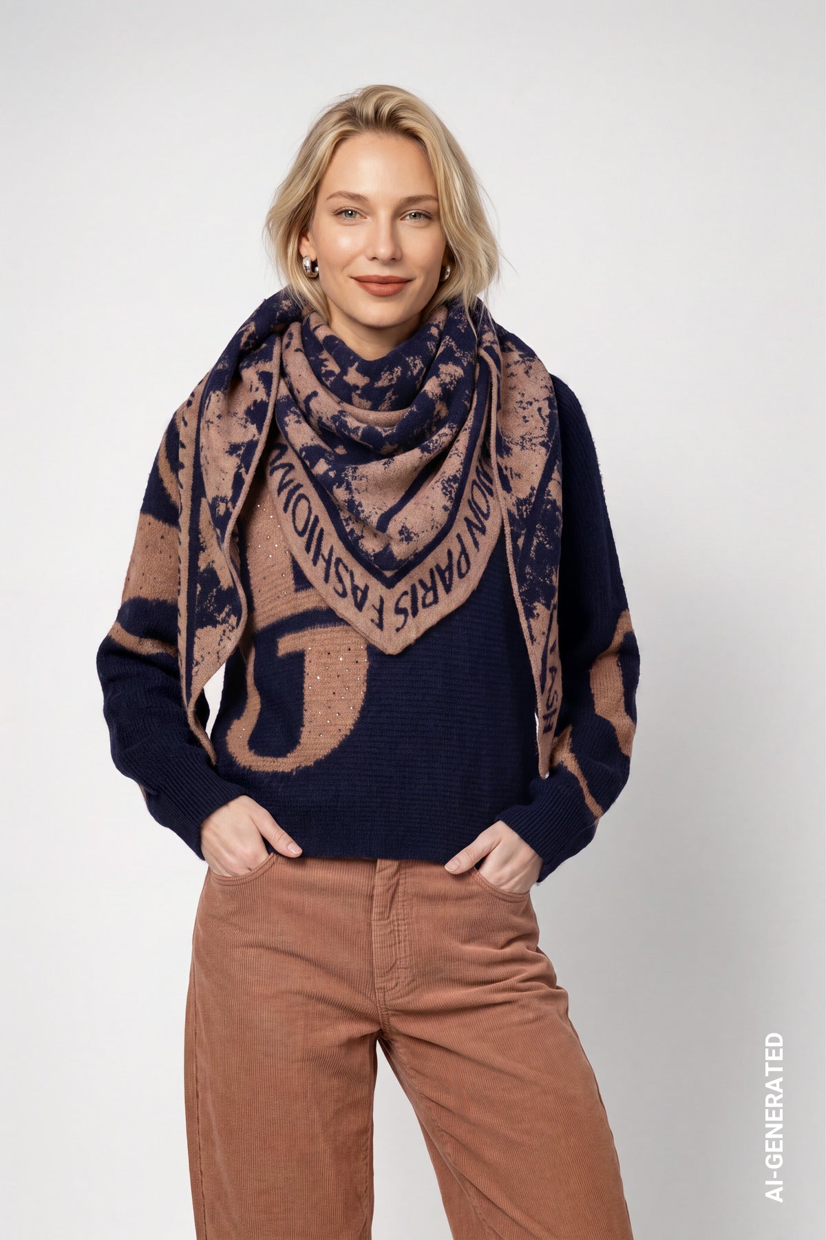 Schal - Jacquard-Muster